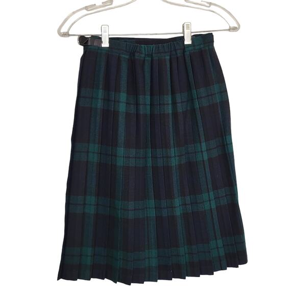 O'Neil of Dublin Plaid Kilt Irish Wrap Wool Blend Pin Tartan Blue Women 32 - Picture 3 of 12